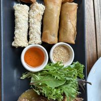 Sampler plate  at PingAn Veggie Time in Bowden