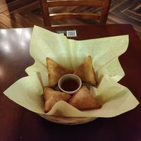 Veggie sambusa at Enssaro Ethiopian Restaurant in Oakland