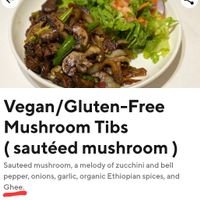 Ghee? at Enssaro Ethiopian Restaurant in Oakland