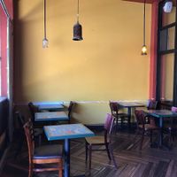 patio area at Enssaro Ethiopian Restaurant in Oakland