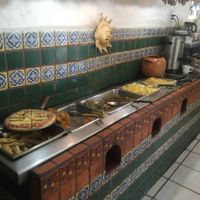 The hot buffet.  Not huge, but satisfying. at El Jardin Buffet Nutricional Vegetariano in Guadalajara