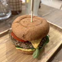Nachos burger  at Tökmag Vegan Street Food in Budapest