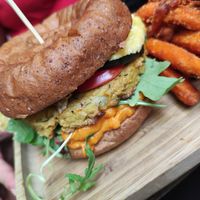 Cukkini Burger at Tökmag Vegan Street Food in Budapest