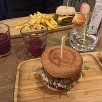 Csiperke Burger és Nachos Burger at Tökmag Vegan Street Food in Budapest