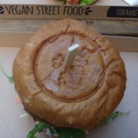 Toekmag burger brand at Tökmag Vegan Street Food in Budapest