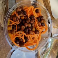 Moroccan quinoa salad at Tökmag Vegan Street Food in Budapest