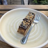 Snickers cake  at Tökmag Vegan Street Food in Budapest