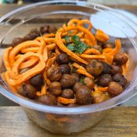 Quinoa lunch box at Tökmag Vegan Street Food in Budapest