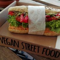 Sandwich at Tökmag Vegan Street Food in Budapest