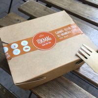 Lunch box  at Tökmag Vegan Street Food in Budapest