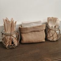 Eco cutlery at Tökmag Vegan Street Food in Budapest