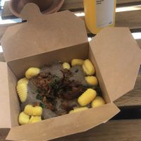 Best gnocchis ever 😍 at Tökmag Vegan Street Food in Budapest