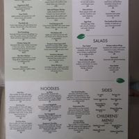 Menu page 1 at Basil Asian Bistro in Wooster