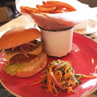 Vegan Beyond burger at Toro Lounge in Cirencester