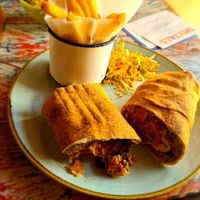 Sweet potato buritto at Toro Lounge in Cirencester