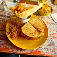 BLT with chips and slaw at Toro Lounge in Cirencester