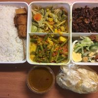 Vegetarian menu at Pasundan in Nijmegen