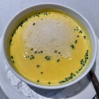 Carrot orange soup  at Pluspunkt in Brunnen