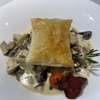 Mushroom artichoke dish  at Pluspunkt in Brunnen