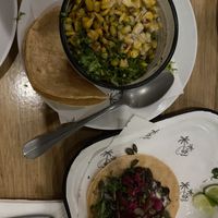 Bean taco and vegan esquites   at The Mexican - Port Douglas in Port Douglas