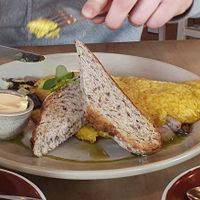 Vegan omelette (made with a tofu batter) at C1 Espresso in Christchurch