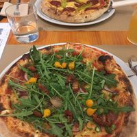 Dixie and Pepperoni & Chili Peppers  at Pizzi & Dixie in Madrid