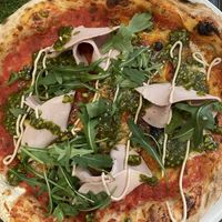 Pesto pizza  at Pizzi & Dixie in Madrid