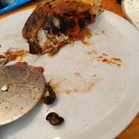 the  calzone leftovers at Pizzi & Dixie in Madrid