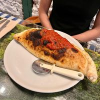 Calzone at Pizzi & Dixie in Madrid