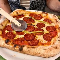 Pepperoni and Hot Pepper at Pizzi & Dixie in Madrid