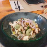 Mango, avocado and shitake ceviche at Pizzi & Dixie in Madrid