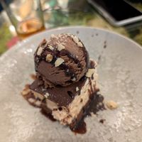 Ferrero Rocher cake at Pizzi & Dixie in Madrid