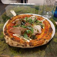 Mortadella Pizza at Pizzi & Dixie in Madrid