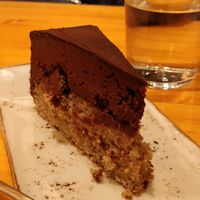 Ferrero Rocher tarte at Pizzi & Dixie in Madrid