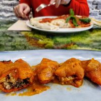 Stuffed peppers at Pizzi & Dixie in Madrid