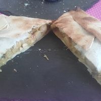 Curry chickpeas wrap/pastry at NTK La Taska de N in Madrid