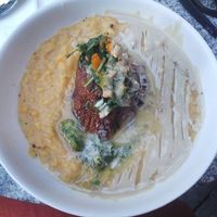 roasted eggplant  at Bana in Tel Aviv