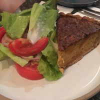 Cashew quiche at Bana in Tel Aviv