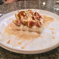 Fig-almonds tart at Bana in Tel Aviv