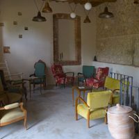 the relaxing space at Vegan Agrivilla I Pini in San Gimignano