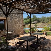 Courtyard and pool  at Vegan Agrivilla I Pini in San Gimignano