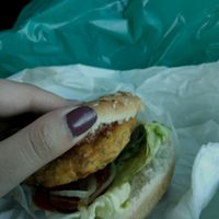 Falafel burger  at Bar Meeting in Sorrento