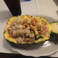 Pineapple fried rice with tofu at Thai Villa  in Winter Park