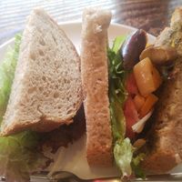 vegetable sandwich at The Market in Okayama