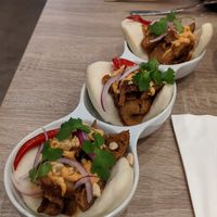 The bao was my absolute favorite.. at Beyond Sushi in New York City