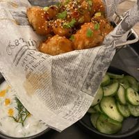 Spicy cauliflower perfection! at Beyond Sushi in New York City