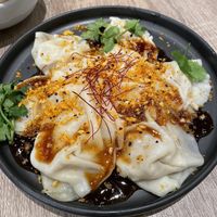 Five spice chick’n dumpling at Beyond Sushi in New York City