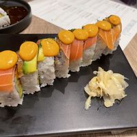 Rainbow roll   at Beyond Sushi in New York City