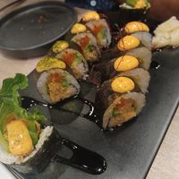 Makis de jackfruit picantes at Beyond Sushi in New York City