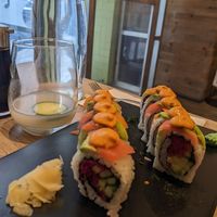 Rainbow Roll at Beyond Sushi in New York City